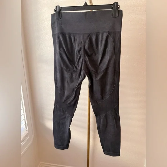 Gym Minute Seamless High Waist Leggings Gray XL Scrunch Butt - Picture 2 of 2